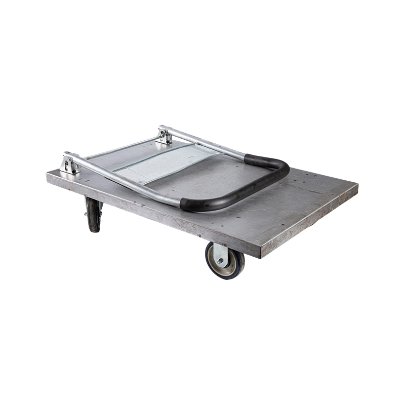 Cărucior din oțel rezistent, cărucior de marfă, transportor, cărucior plat pentru uz casnic, remorcă portabilă, cărucior mic pliabil, cărucior tras manual